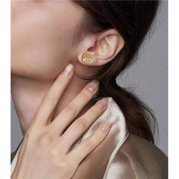 WOWORAMA Halloween Pumpkin Earrings | Cute Crystal Studs & Drop Earrings - Picture 5 of 5